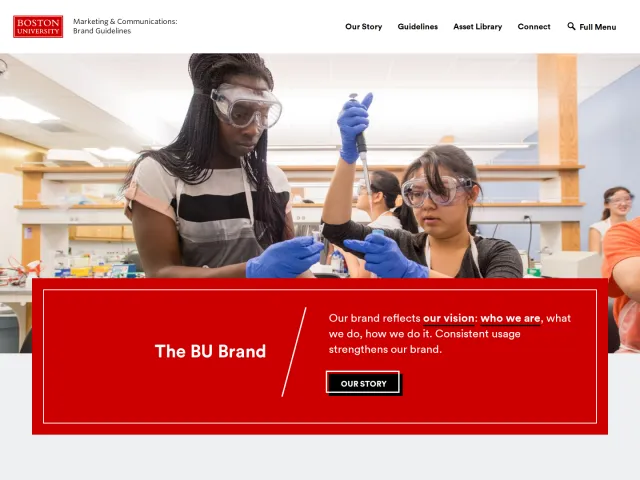 Boston University guidelines: Brand Guidelines