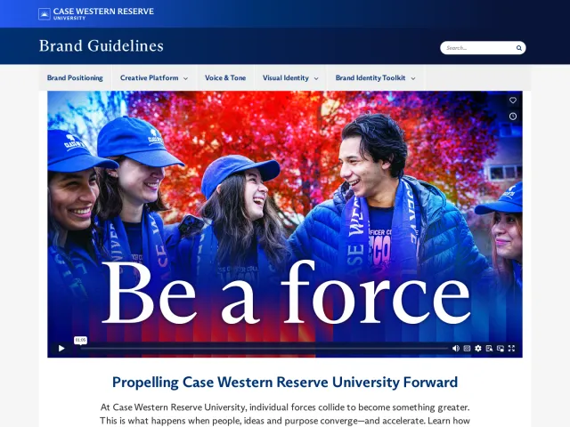 Case Western Reserve University guidelines: Brand Guidelines