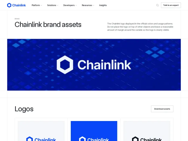 Chainlink press & asset kit: Brand Assets