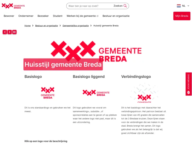 City of Breda press & asset kit: Huisstijl gemeente Breda
