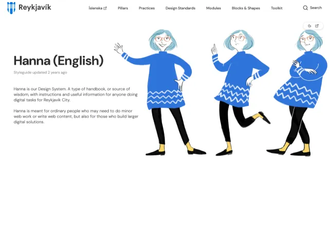 City of Reykjavík guidelines: Hanna (English)