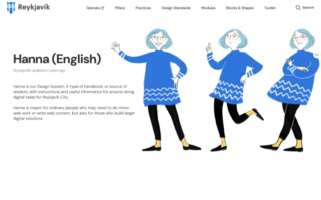 City of Reykjavík guidelines: Hanna (English)