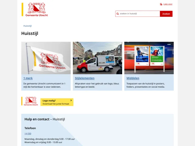 City of Utrecht guidelines: Huisstijl