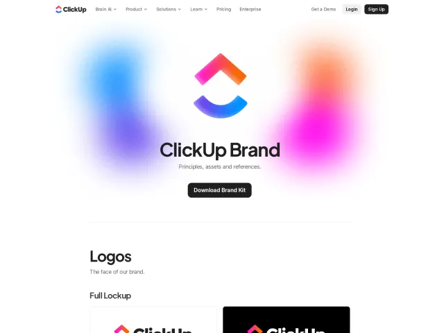 ClickUp guidelines: Brand Assets & Guidelines