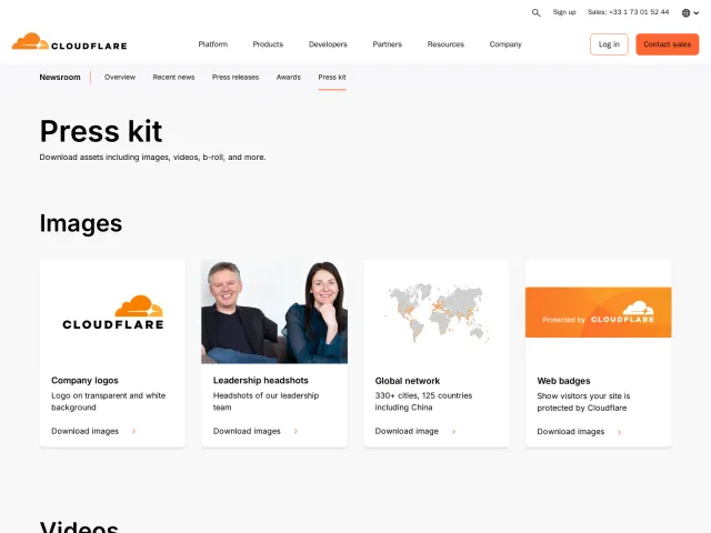 Cloudflare press & asset kit: Cloudflare Press Kit