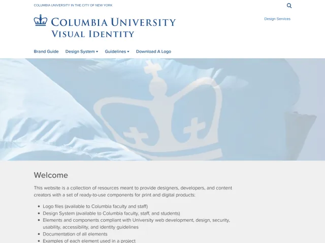 Columbia University guidelines: Visual Identity