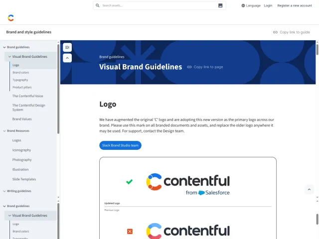 Contentful guidelines: Brand and style guidelines