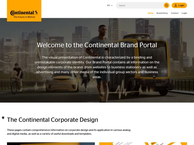 Continental brand portal: Brand Portal