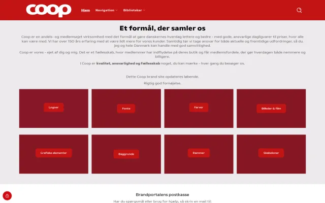 Coop Danmark guidelines: Hjem
