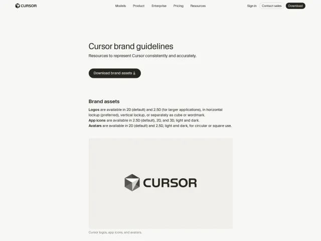Cursor guidelines: Cursor · Brand Guidelines