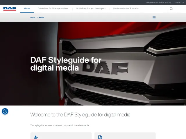 DAF Trucks guidelines: Home