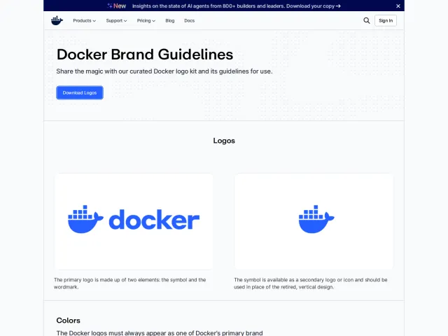 Docker press & asset kit: Logo, Icon, and Brand Guidelines