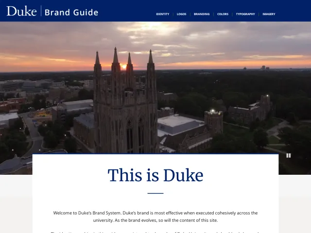 Duke University guidelines: This is Duke