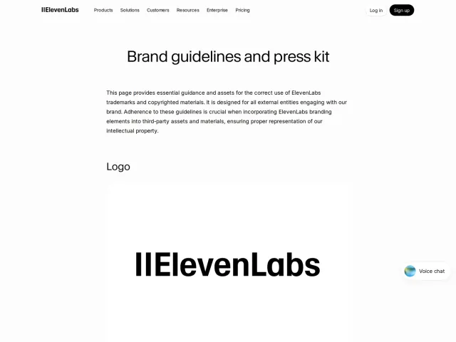ElevenLabs guidelines: ElevenLabs Official Brand Resources