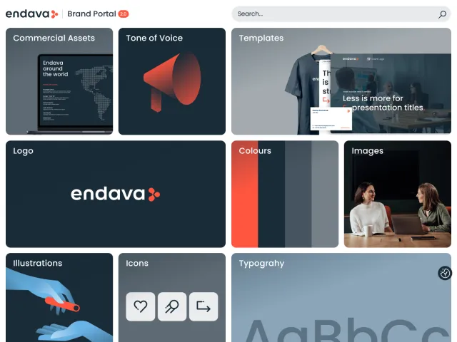 Endava brand portal: Endava Brand Portal