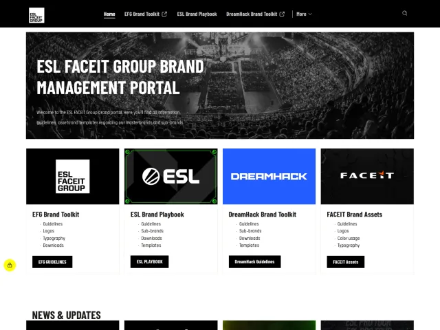 ESL FACEIT Group brand portal: EFG Brand Portal