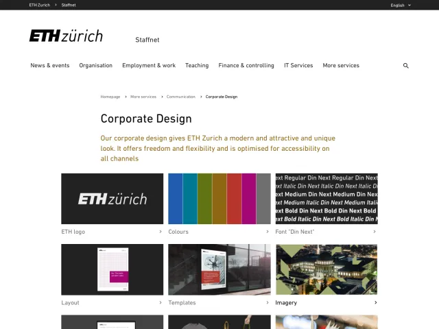 ETH Zurich guidelines: Corporate Design
