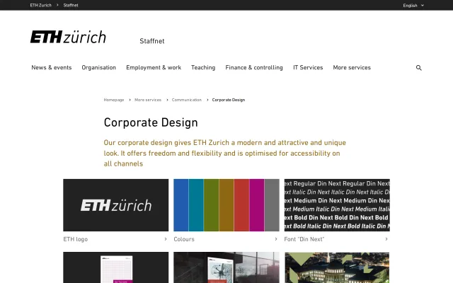 ETH Zurich guidelines: Corporate Design