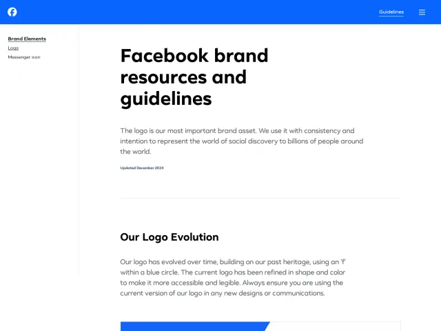 Facebook guidelines: Logo