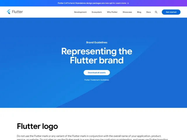 Flutter guidelines: Brand
