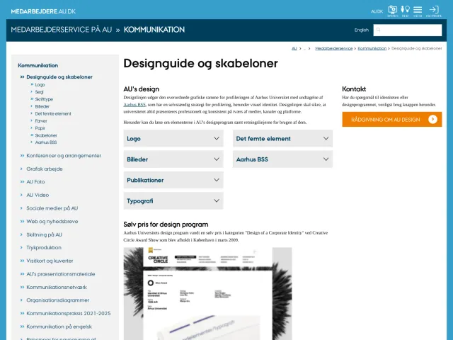 Aarhus University guidelines: Designguide og skabeloner for Aarhus Universitet
