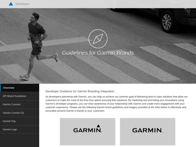 Garmin guidelines: Overview