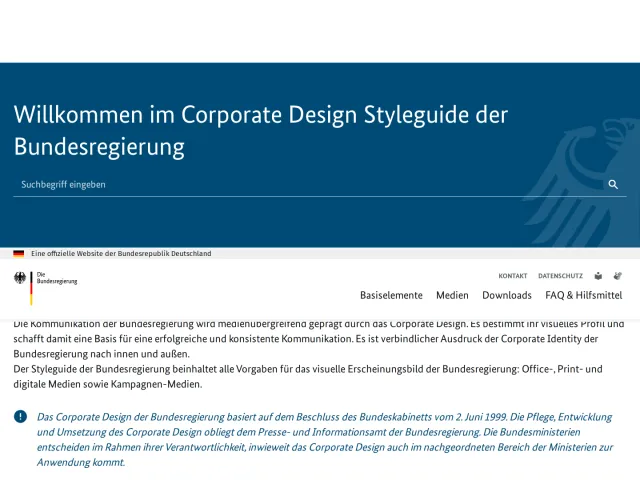 German Federal Government guidelines: Corporate Design
