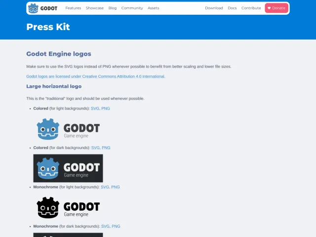 Godot Engine press & asset kit: Press Kit