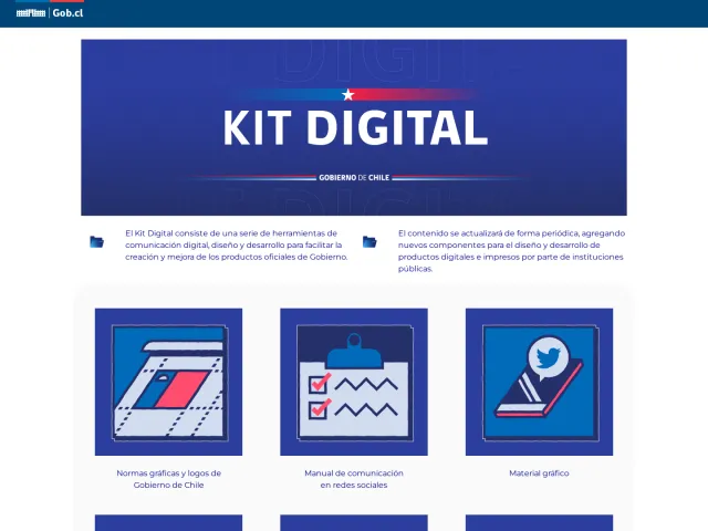 Gobierno de Chile brand portal: Kit Digital