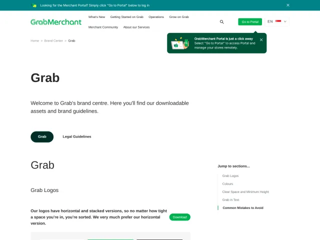 Grab guidelines: Grab