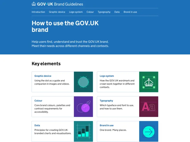 GOV.UK guidelines: GOV.UK Brand Guidelines