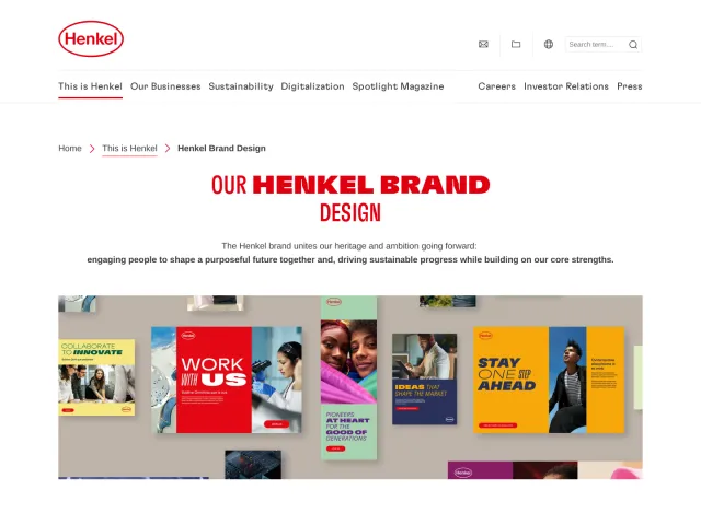 Henkel guidelines: Henkel Brand Design