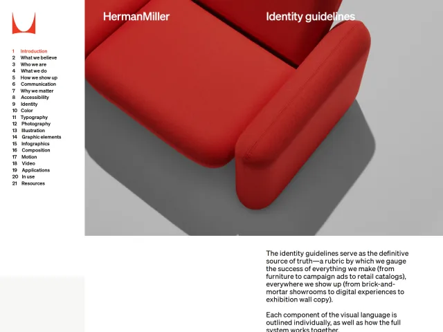 Herman Miller guidelines: Herman Miller
