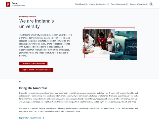 Indiana University guidelines: Discover the IU Brand