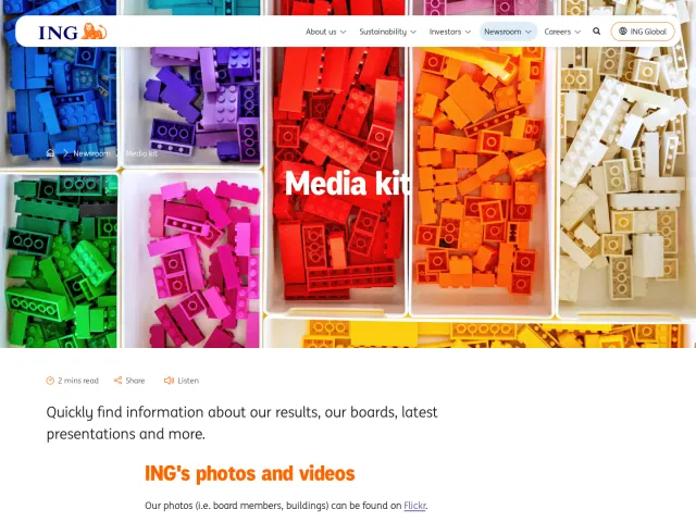 ING press & asset kit: Media kit