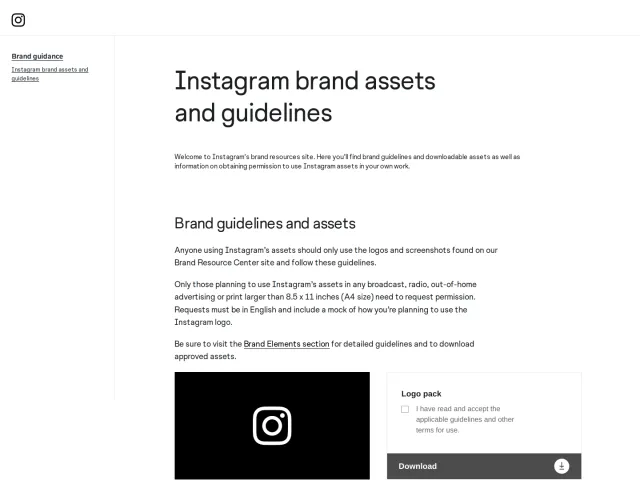 Instagram guidelines: Instagram brand assets and guidelines