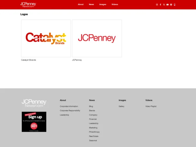 JCPenney press & asset kit: Logos