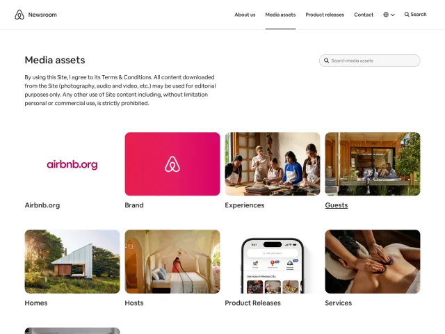 Airbnb press & asset kit: Media assets