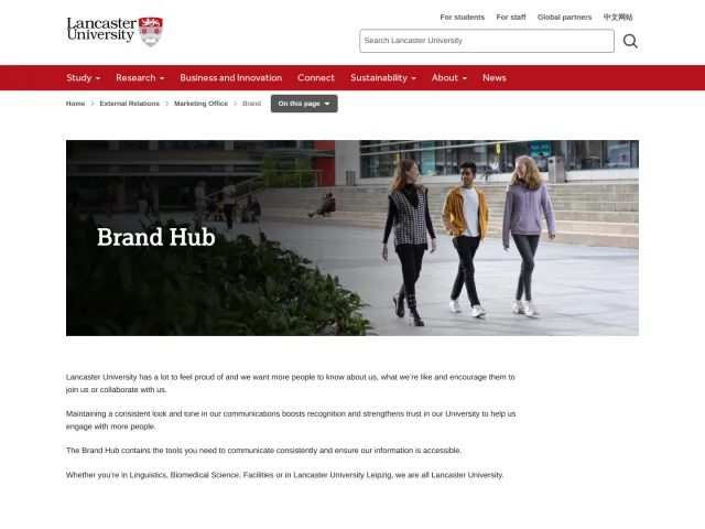 Lancaster University guidelines: Brand