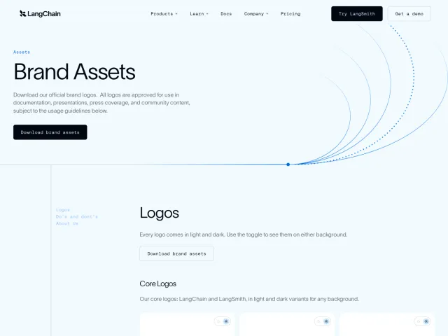 LangChain press & asset kit: Brand Assets