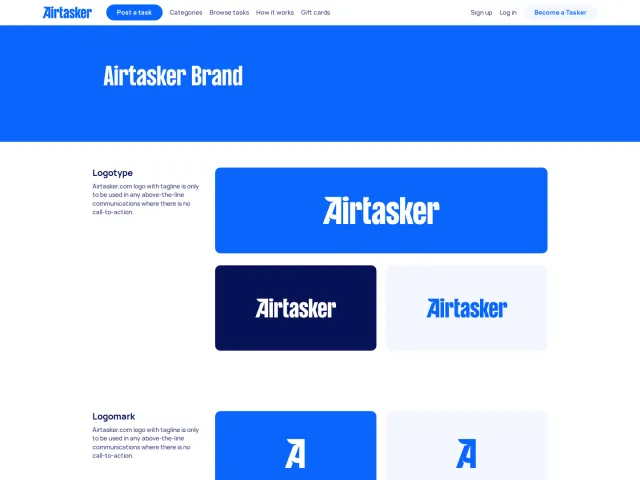 Airtasker guidelines: Our Brand