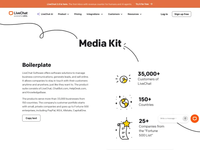 LiveChat press & asset kit: Media Kit