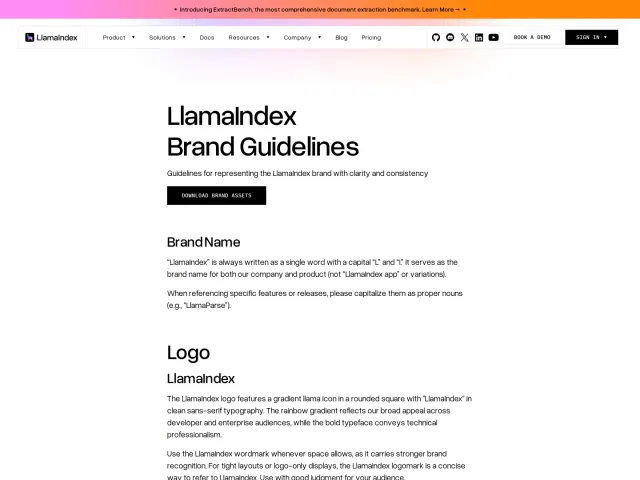 LlamaIndex guidelines: LlamaIndex Brand Guidelines