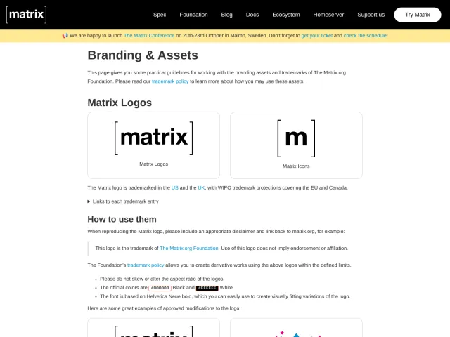 Matrix.org Foundation guidelines: Matrix.org