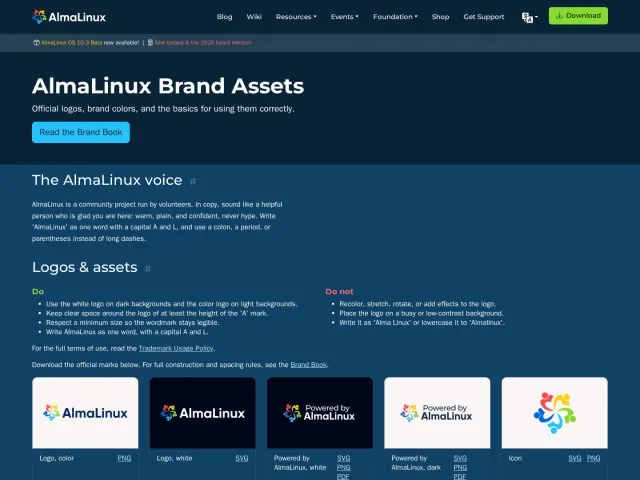 AlmaLinux guidelines: AlmaLinux Brand Assets