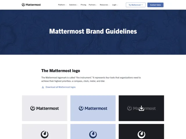 Mattermost guidelines: Mattermost Brand Guidelines