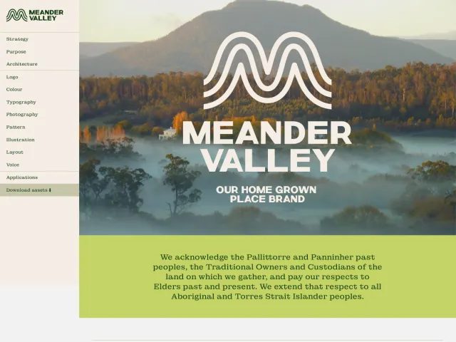 Meander Valley Council guidelines: Meander Valley Place Brand Guidelines