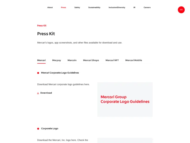 Mercari press & asset kit: Press Kit