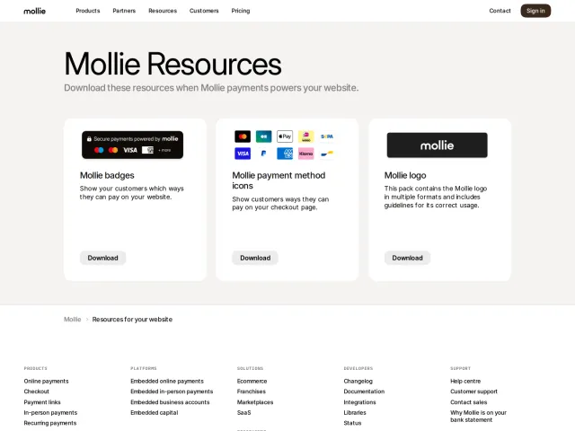 Mollie press & asset kit: Mollie Resources