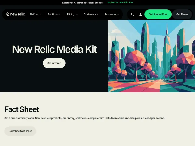 New Relic press & asset kit: Media Assets